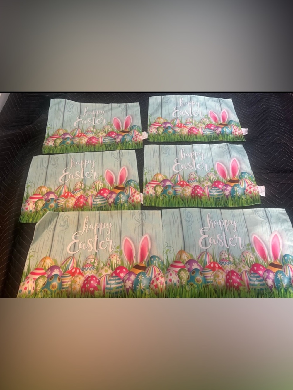 Happy Easter Decorative Placemat Set - Pastel Multi-Color